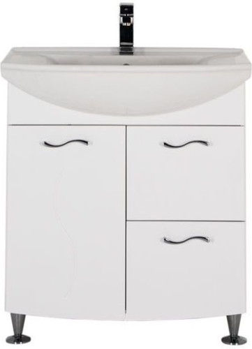 Тумба с раковиной Aquanet Моника 75 белый