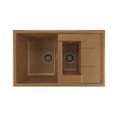 Мойка из искусственного мрамора MIXLINE ML-GM22 49,5x77 (525181)