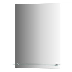 Зеркало настенное с фацетом и полочкой Attractive EVOFORM 60х80 см, BY 0506