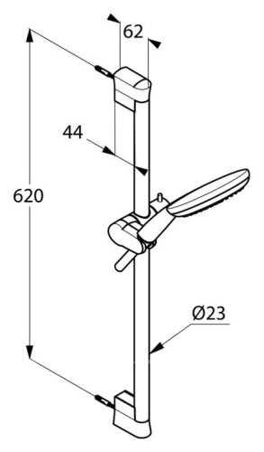Душевой гарнитур Kludi Freshline хром (6793005-00)