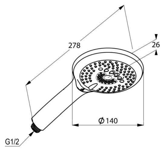 Душевой гарнитур Kludi Freshline хром (6793005-00)