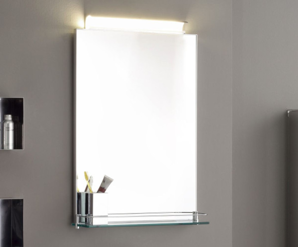 Stil Haus INOX, декоративное зеркало с полкой