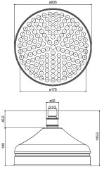 Верхний душ  Fima Carlo Frattini F2071/2