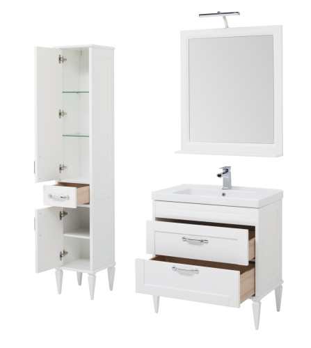 Шкаф-пенал для ванной Aquanet Денвер 36 L белый