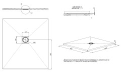 Душевой поддон Allen Brau Priority 100x90 8.31004-BGM