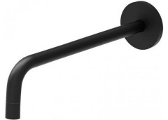 Излив из стены Paffoni Light 175 мм, черный матовый (ZBOC045NO)