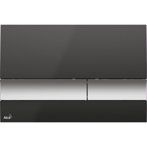 Кнопка смыва alcadrain 24.7х1.9х16.5 для инсталляции, пластик, цвет Черный (M1728-2)