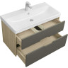 Тумба под раковину AQUATON Оливия 90 подвесная Грей/Дуб Ойстер (1A254401OLUG0)