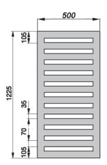 Полотенцесушитель Zehnder Metropolitan Bar MEP-120-050