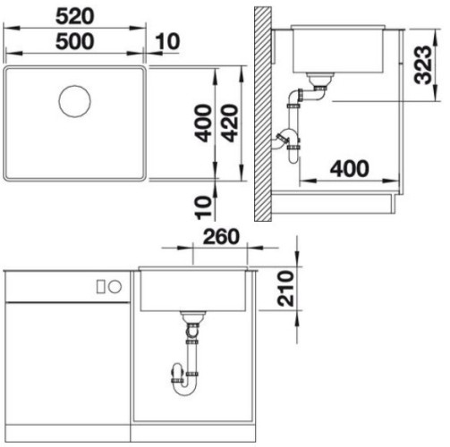Кухонная мойка Blanco Attika XL 60