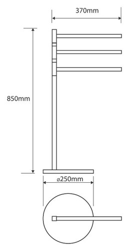 Полотенцедержатель Bemeta Omega 104836032