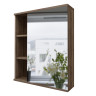 Шкаф-Зеркало Grossman ФОРТА-70 см универсал. темный дуб