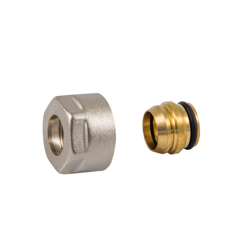 Резьбовое соединение Schlosser для медных труб никелированное GW 3/4 x 15мм