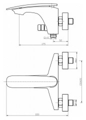 Смеситель для ванны WeltWasser Essen 603 WT