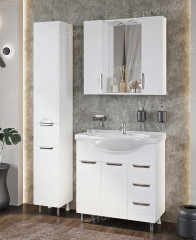 Тумба для комплекта Francesca Доминго 80 белый (2дв+3ящ)