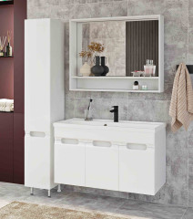 Зеркало Венеция Неаполь 100 белый матовый