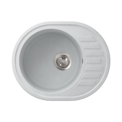 Кухонная мойка Formastone FostoGran FG 61-50, овальная с крылом, арктик