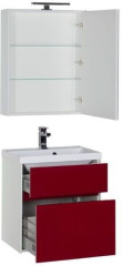 Мебель для ванной Aquanet Латина 60 бордо (2 ящика)