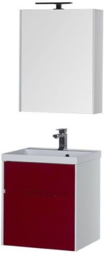 Мебель для ванной Aquanet Латина 60 бордо (2 ящика)