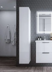 Пенал Бриклаер Хелена Высокий белый глянец