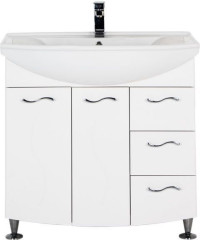 Тумба с раковиной Aquanet Моника 85 белый