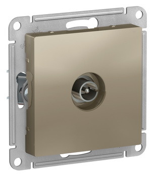 TV Розетка оконечная 1DB, механизм, ШАМПАНЬ Schneider Electric ATLASDESIGN ATN000591