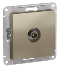 TV Розетка оконечная 1DB, механизм, ШАМПАНЬ Schneider Electric ATLASDESIGN ATN000591