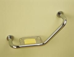 Sanibano, поручень гнутый + решетка прямоугольная, цвет хром