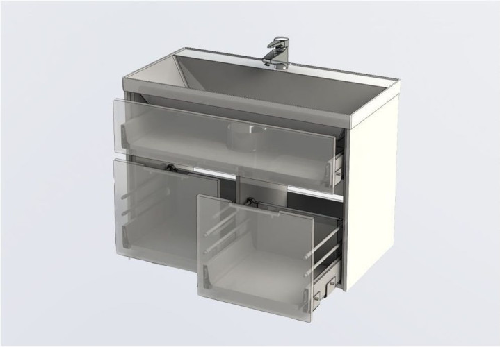 Тумба под раковину Aquanet Латина 90 белый