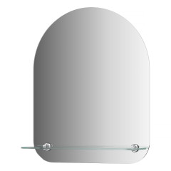 Зеркало настенное с полочкой Optima EVOFORM 40х50 см, BY 0507