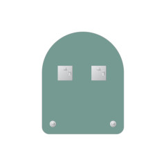 Зеркало настенное с полочкой Optima EVOFORM 40х50 см, BY 0507