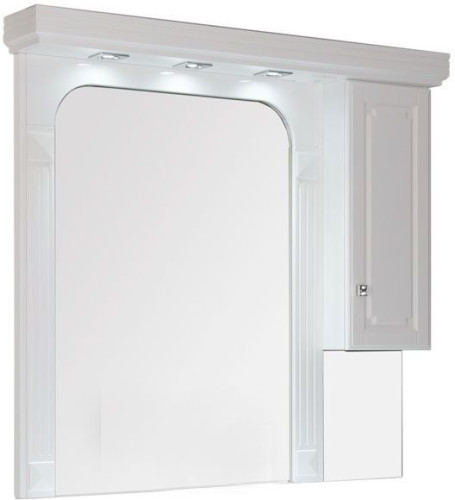 Зеркало-шкаф Aquanet Фредерика 125 белый