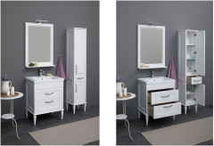 Шкаф-пенал для ванной Aquanet Денвер 36 R белый