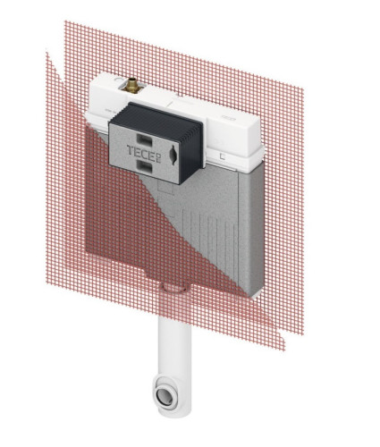 Бачок с сеткой TeceBox Octa2 9370500 для приставного унитаза