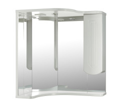 Зеркало-шкаф навесной с подсветкой MIXLINE Корнер правый (524925)