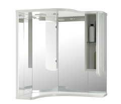Зеркало-шкаф навесной с подсветкой MIXLINE Корнер правый (524925)