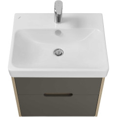 Тумба под раковину AQUATON Оливия 55 подвесная Грей/Дуб Ойстер (1A254201OLUG0)