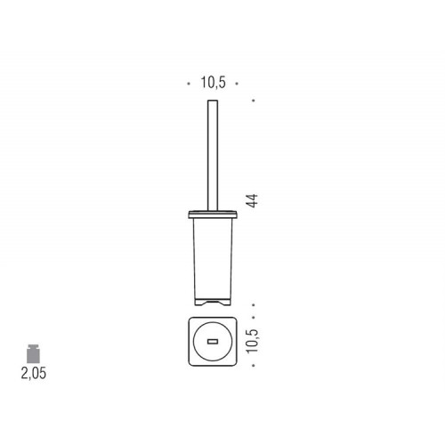 Ершик для унитаза Colombo Design Forever В2906