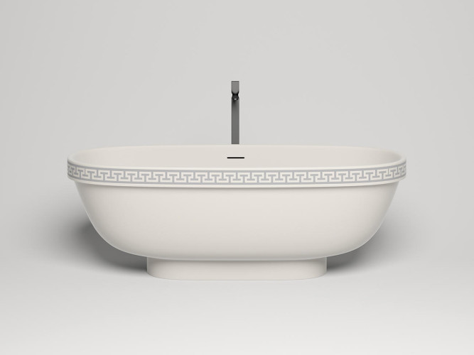 Ванна отдельностоящая Salini NEW GRECA MEANDER RAL снаружи