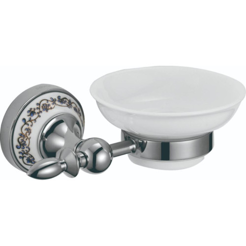 Мыльница керамическая с настенным держателем Savol S-06859A хром