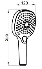 Душевая лейка Azario NEVO, 3 режима, хром (AZ-15783019)