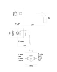 Смеситель для раковины Fiore KEVON BLACK MATT 81NN7527, черный