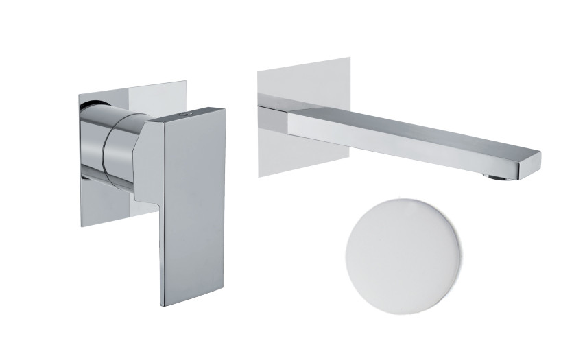 Смеситель для раковины Fiore KUBE 100BB7597, белый