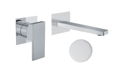 Смеситель для раковины Fiore KUBE 100BB7597, белый