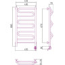 Электрический полотенцесушитель Сунержа Элегия 800х400