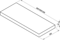 Столешница под раковину Ravak Formy I 100 Дуб (X000000843)