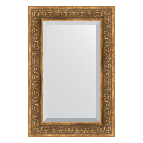 Зеркало настенное с фацетом EVOFORM в багетной раме вензель бронзовый, 59х89 см, BY 3422