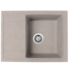 Кухонная мойка Formastone FostoGran FG 64-50, прямоугольная с крылом, серый
