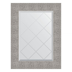 Зеркало настенное с гравировкой EVOFORM в багетной раме чеканка серебряная, 56х74 см, BY 4023