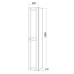 Пенал Бриклаер Хелена Рамочный белый